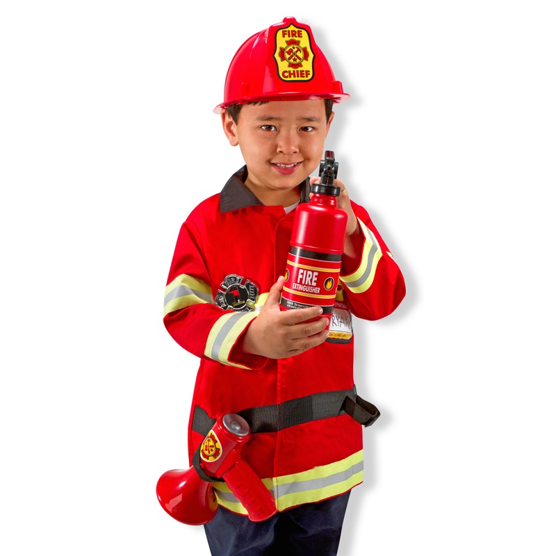 Melissa & Doug Costume Fire Chief Dress-Up Set