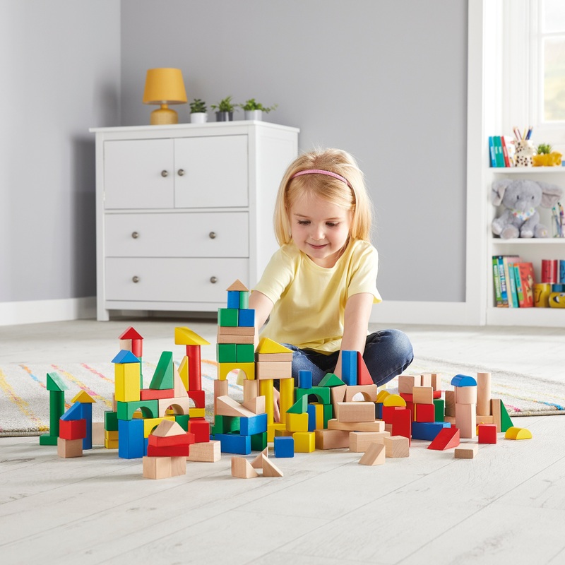 Squirrel Play Wooden Building Blocks 50 Piece Set