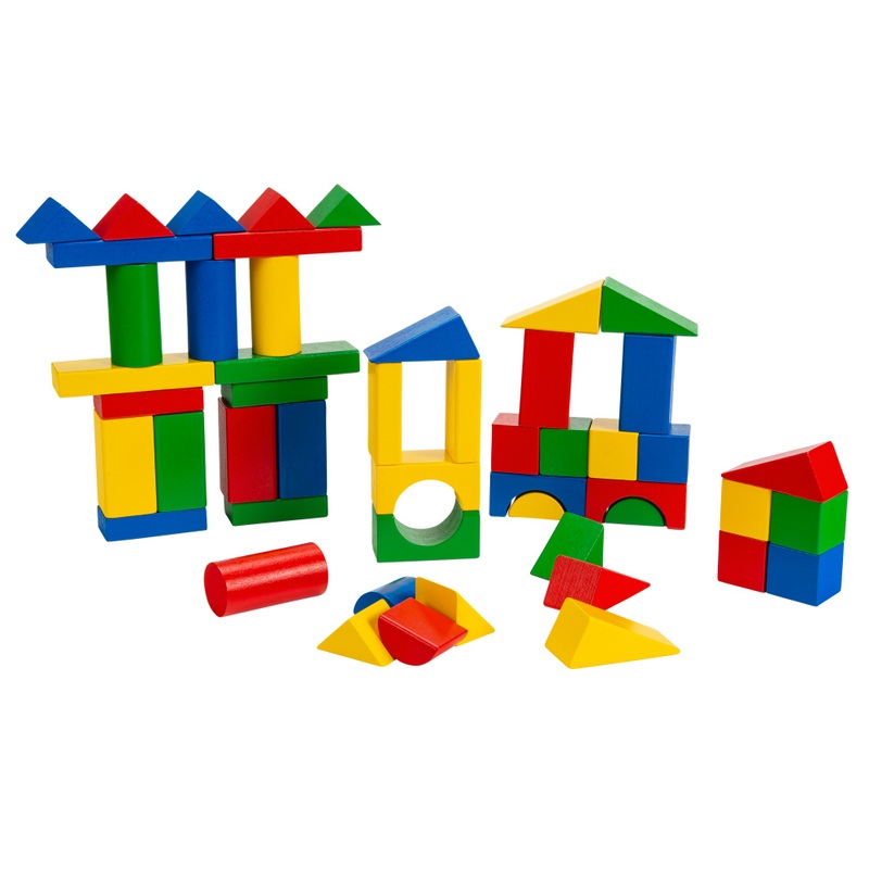 Squirrel Play Wooden Building Blocks 50 Piece Set