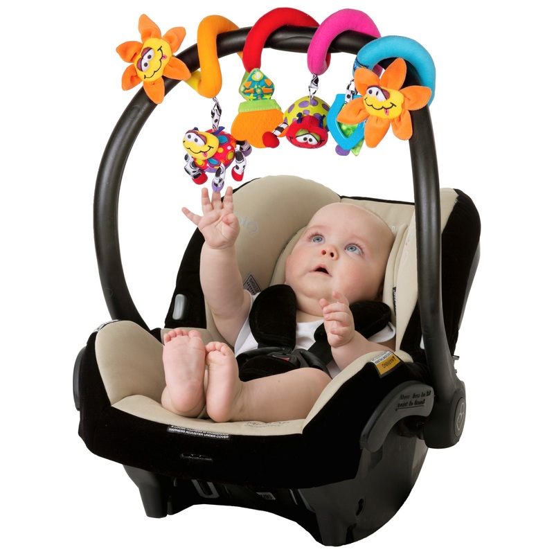 Playgro Amazing Garden Twirly Whirly Teether Sensory Stroller Toy