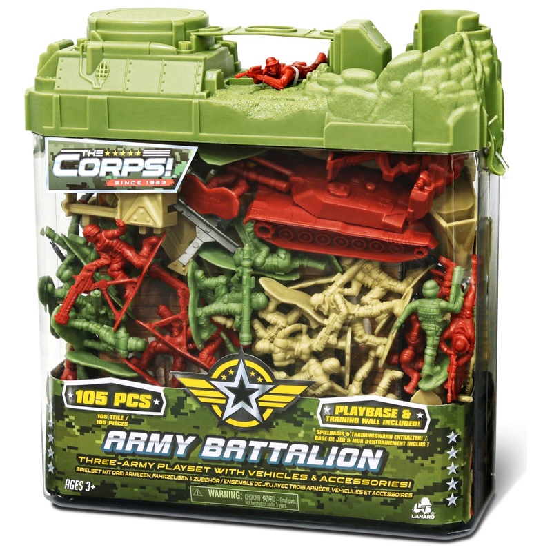 The Corps! Army Men Toy Soldiers Battalion Tub 104 Pieces