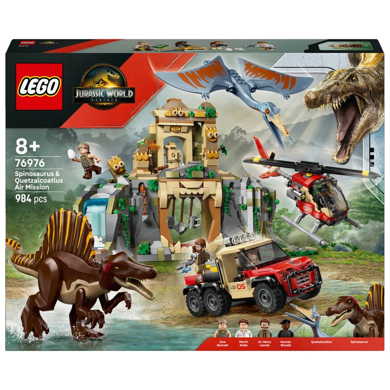 LEGO Jurassic World 76976 Spinosaurus & Quetzalcoatlus Air Mission Set 7 LEGO Jurassic World 76976 Spinosaurus & Quetzalcoatlus Air Mission Set