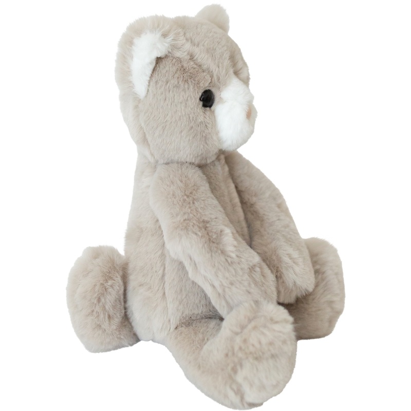 World's Softest Plush Karing the Grey Cat Soft Toy 25cm 4 World's Softest Plush Karing the Grey Cat Soft Toy 25cm