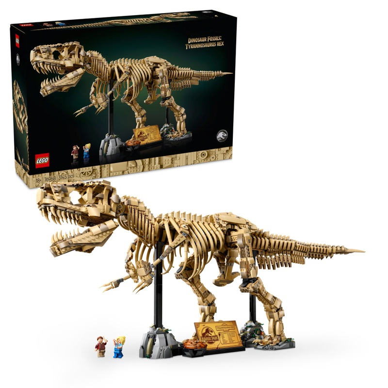 LEGO Jurassic World 76968 World Dinosaur Fossils: Tyrannosaurus Rex Set for Adults