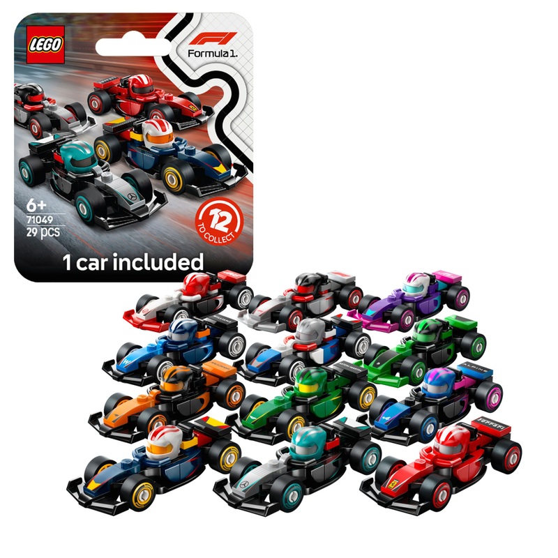LEGO Minifigures 71049 F1 Collectible Race Cars Assortment