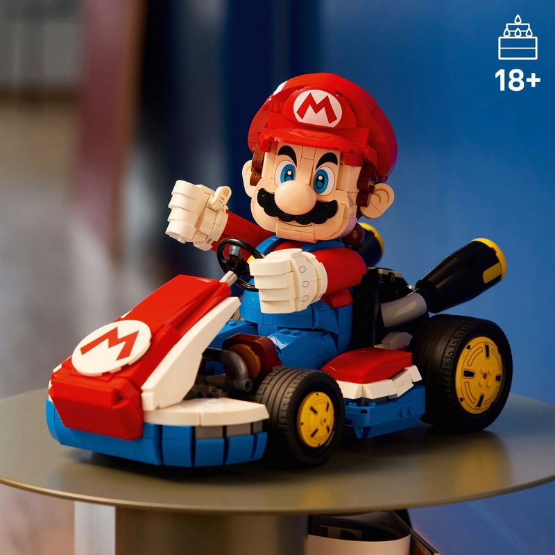 LEGO Super Mario 72037 Mario Kart: Mario & Standard Kart Set for Adults
