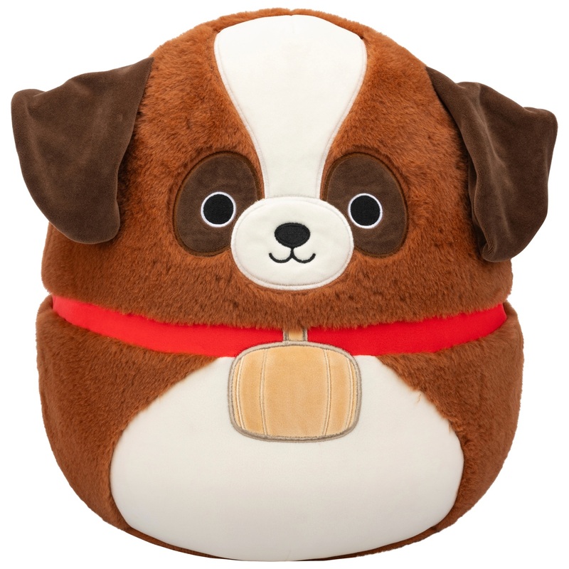 Original Squishmallows Fuzz-A-Mallows Plush Sassafras the Saint Bernard 40cm