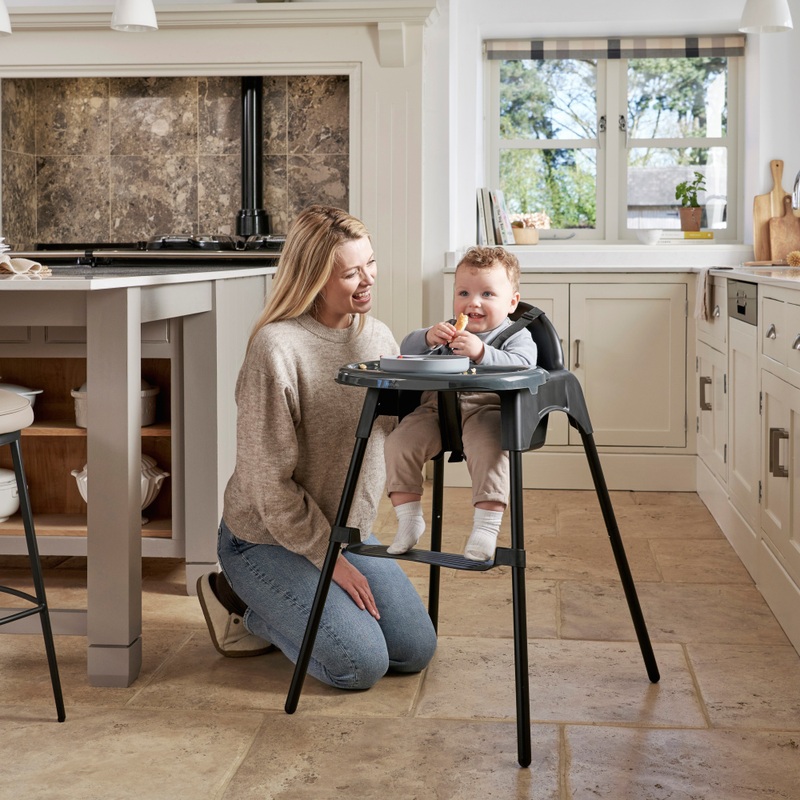 Babylo Eatin' Mess Convertible High Chair Black