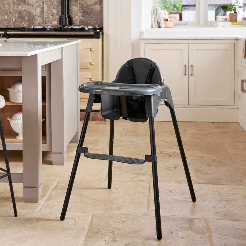 Babylo Eatin' Mess Convertible High Chair Black