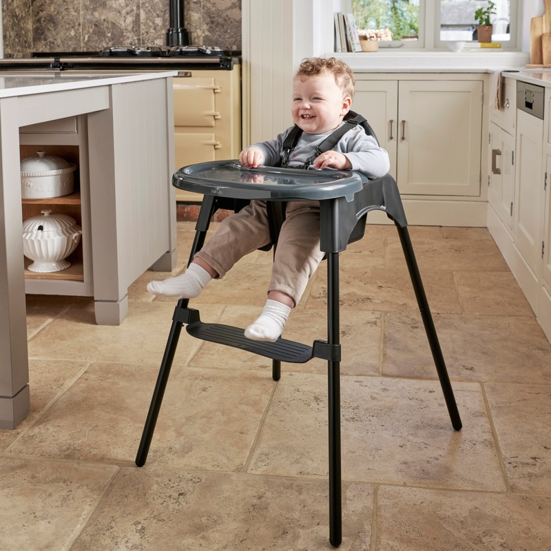 Babylo Eatin' Mess Convertible High Chair Black 4 Babylo Eatin' Mess Convertible High Chair Black