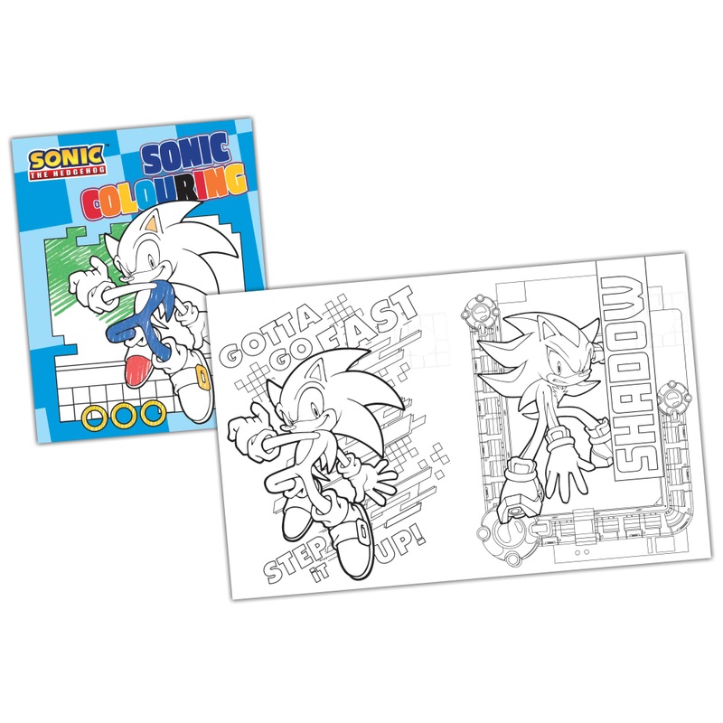 Sonic the Hedgehog Activity and Colouring Book Set with Tin 2 Sonic the Hedgehog Activity and Colouring Book Set with Tin