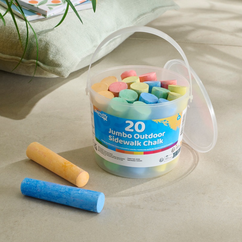 Crafty Co. Jumbo Playground Chalk 20 Piece Set