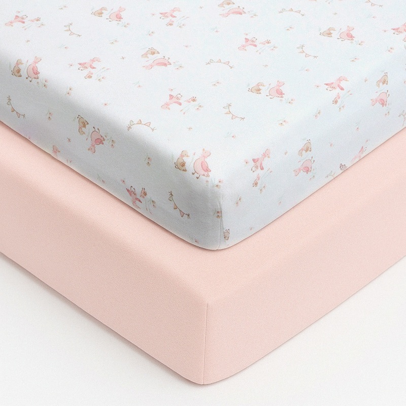 Baby Elegance Crib 2 Piece Fitted Sheets Set Little Ducks 95 x 50cm 3 Baby Elegance Crib 2 Piece Fitted Sheets Set Little Ducks 95 x 50cm