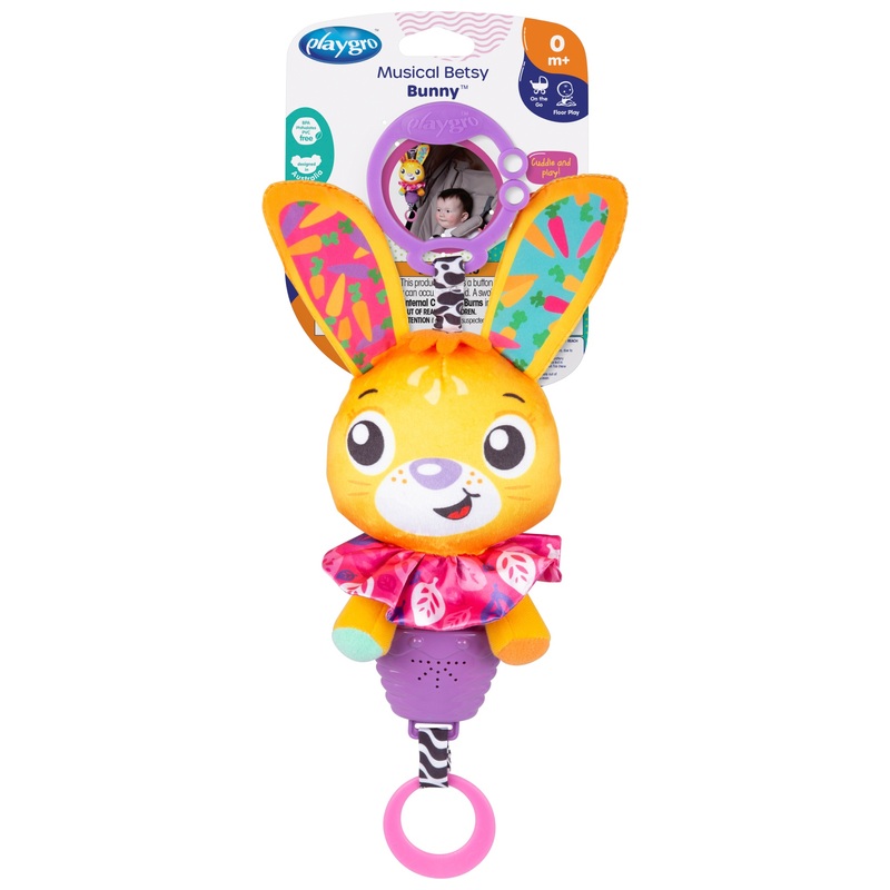 Playgro Musical Betsy Bunny Stroller Toy 2 Playgro Musical Betsy Bunny Stroller Toy