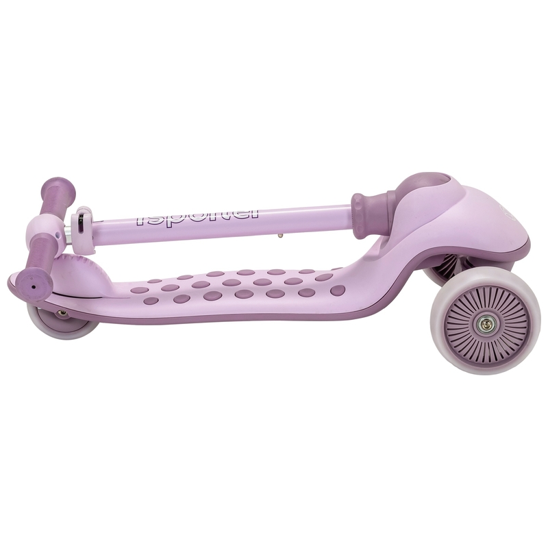 iSporter Deluxe Folding LED 3 Wheel Scooter Purple 6 iSporter Deluxe Folding LED 3 Wheel Scooter Purple