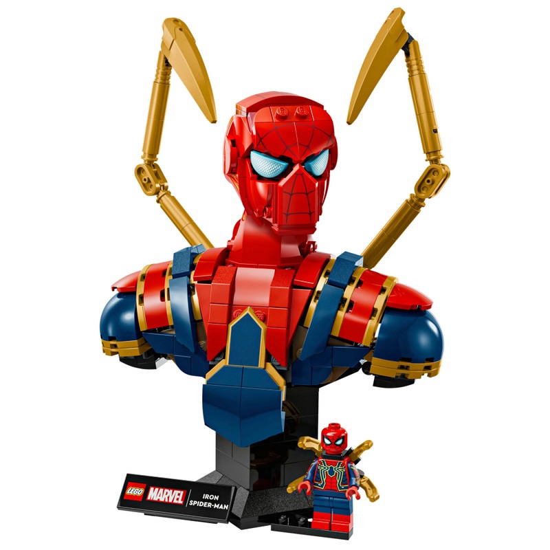 LEGO Marvel 76326 Iron Spider-Man Bust Set for Adults