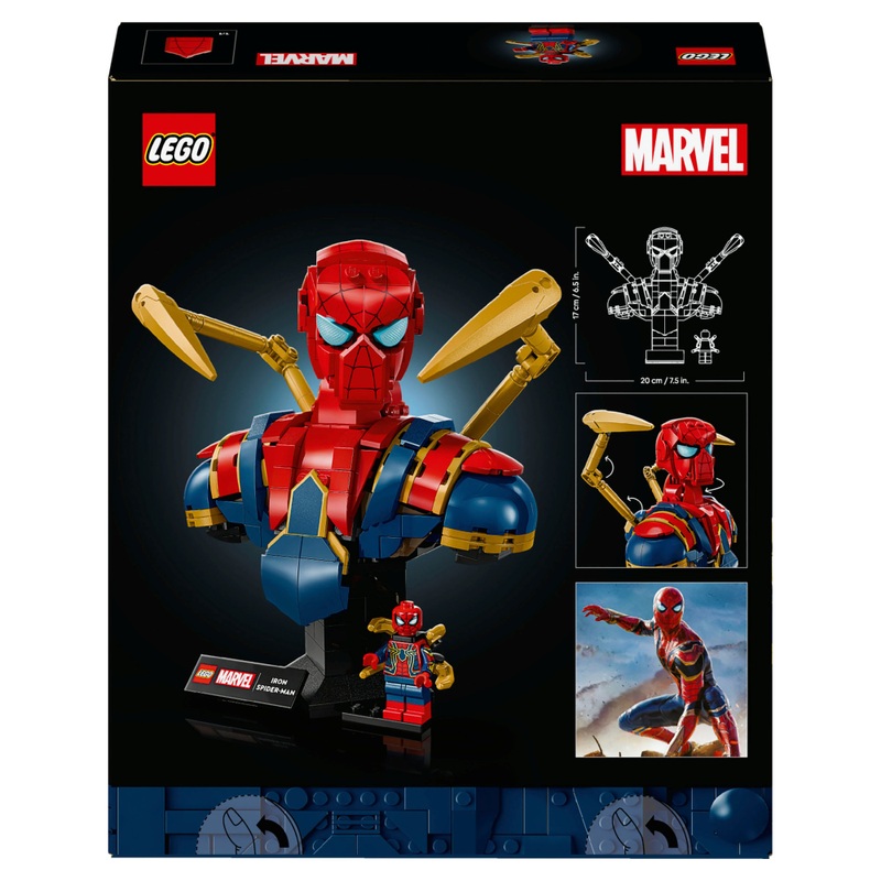 LEGO Marvel 76326 Iron Spider-Man Bust Set for Adults 8 LEGO Marvel 76326 Iron Spider-Man Bust Set for Adults