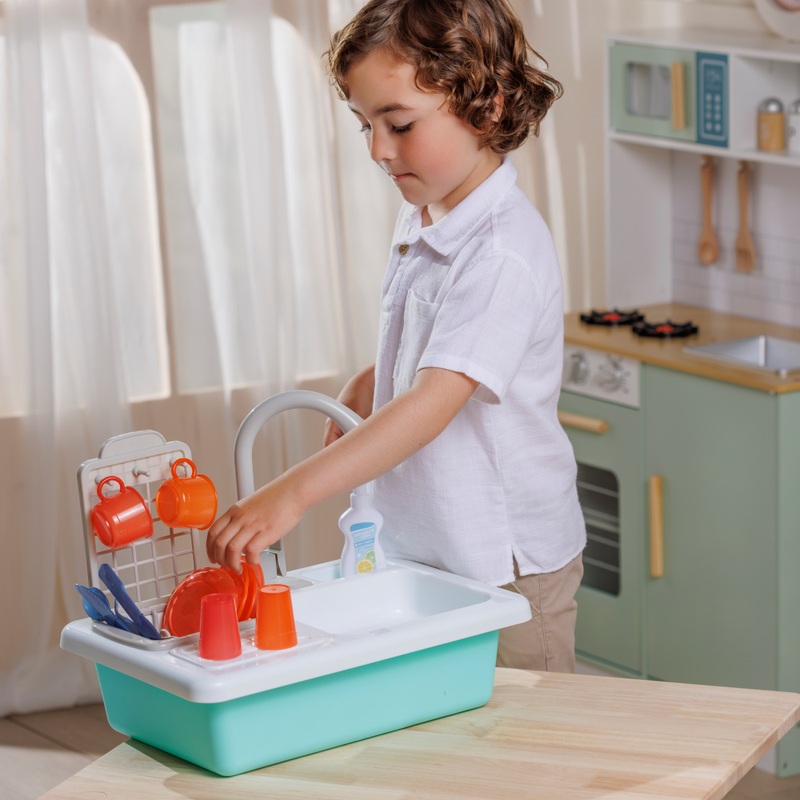 Kitchen Corner Play Kitchen Sink Wash-Up with colour change