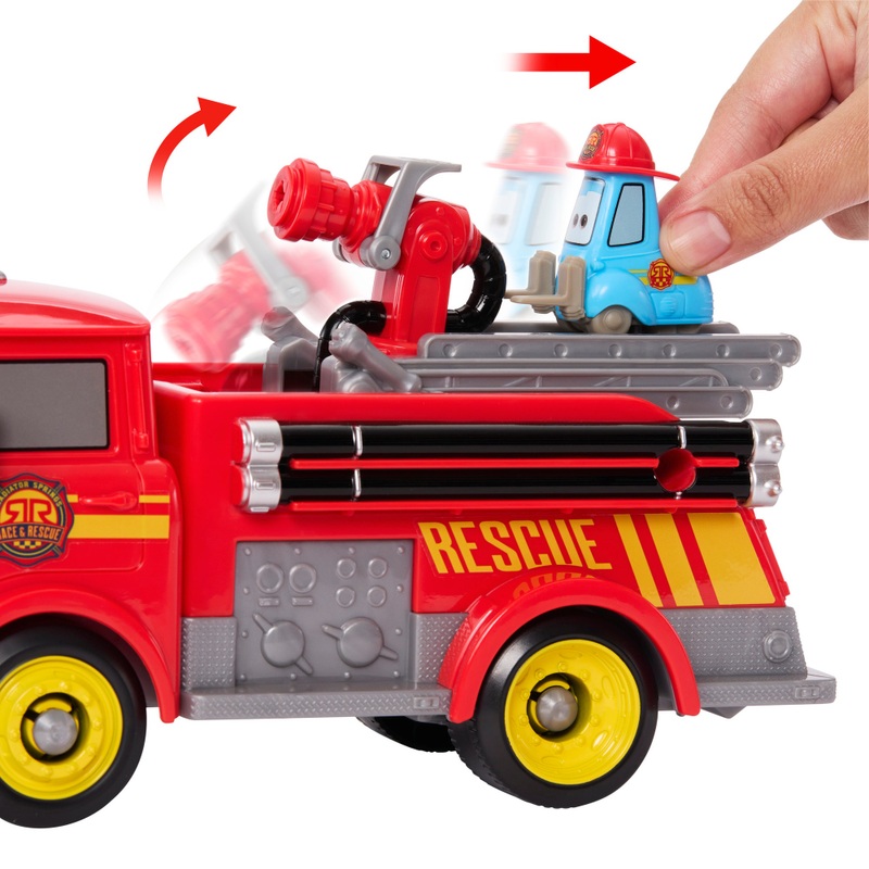 Disney Cars Race & Rescue Fire Fighting Red & Guido Playset 4 Disney Cars Race & Rescue Fire Fighting Red & Guido Playset