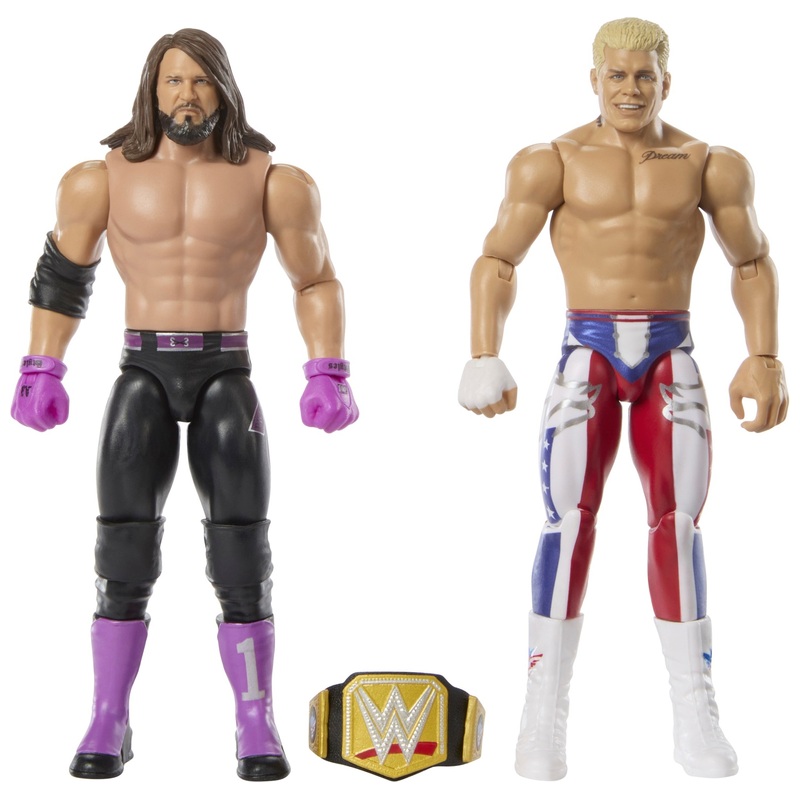 WWE Main Event Showdown Series 22 Action Figures 2 Pack 'The American Nightmare' Cody vs AJ
