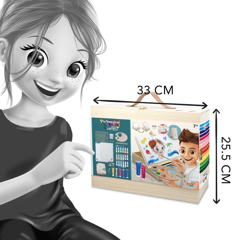 Professional Studio Artist Wooden Box Art Set 50 Pieces 4 Professional Studio Artist Wooden Box Art Set 50 Pieces