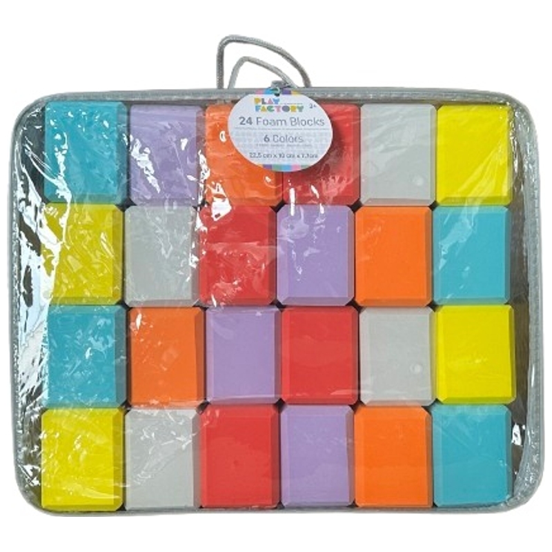 Play Factory Foam Blocks 24 Pack 6 Play Factory Foam Blocks 24 Pack
