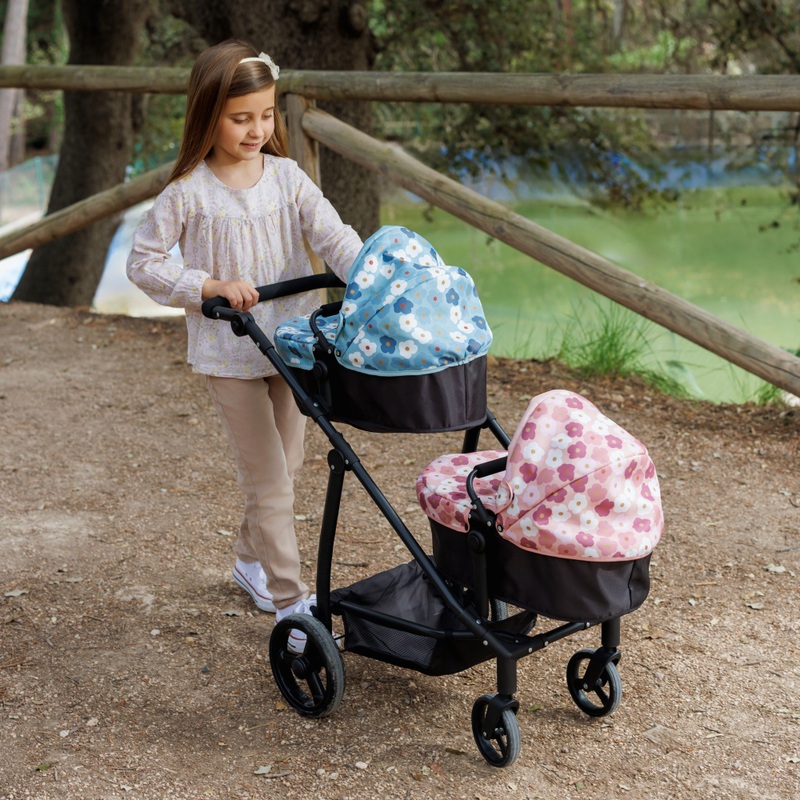 Ivy & Lily City to Park Twin Dolls Pram