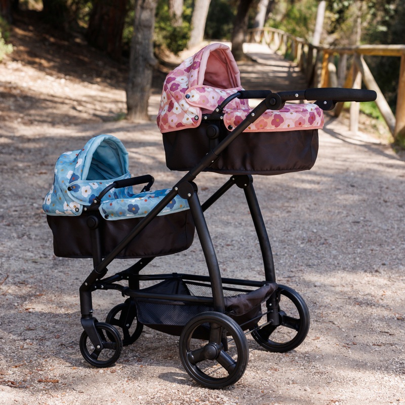Ivy & Lily City to Park Twin Dolls Pram