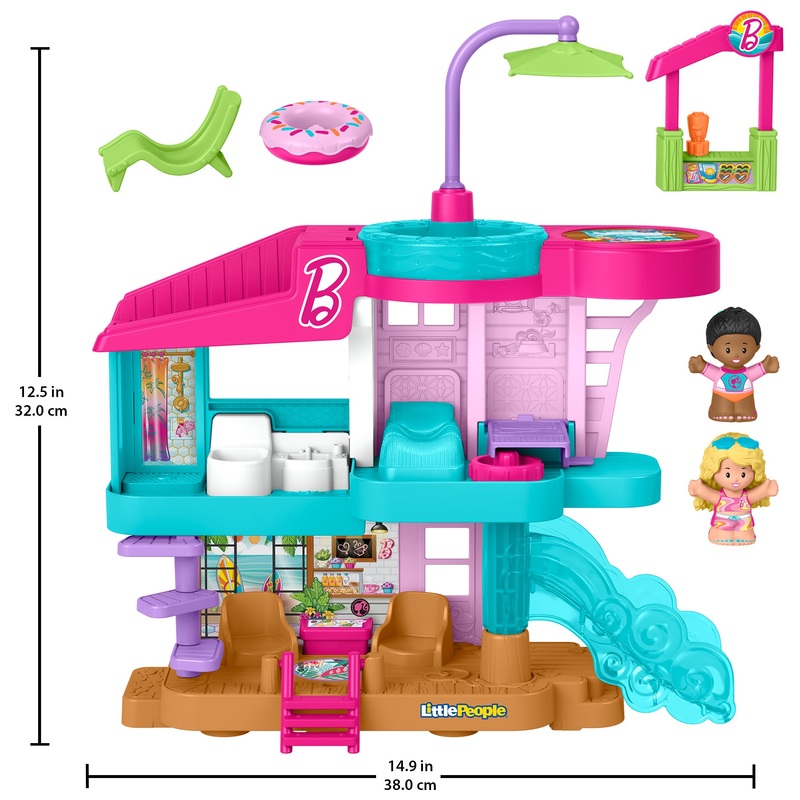 Little People Barbie Beach House Playset 7 Little People Barbie Beach House Playset