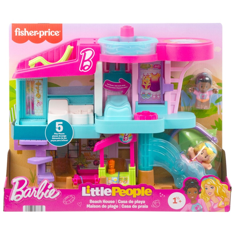 Little People Barbie Beach House Playset 8 Little People Barbie Beach House Playset