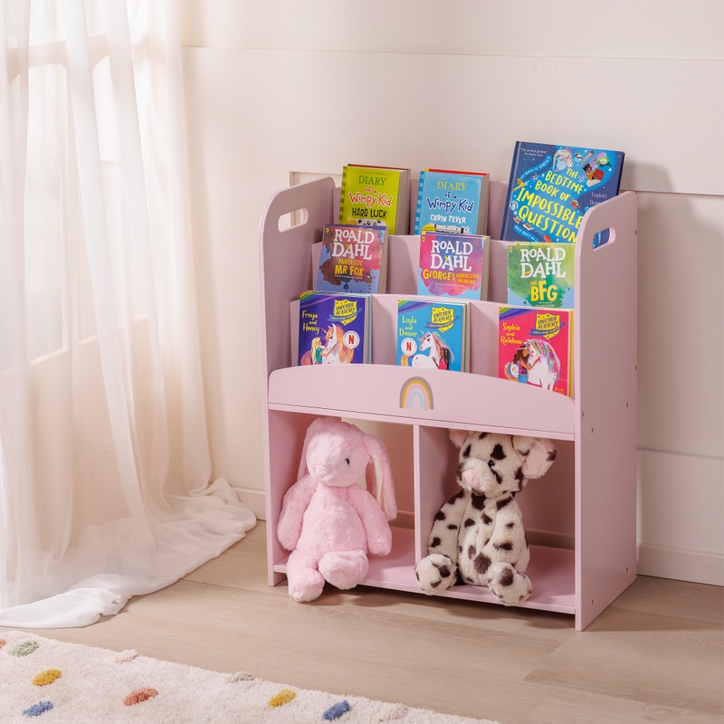 Ivy & Lily Wooden Bookshelf with Storage 2 Ivy & Lily Wooden Bookshelf with Storage