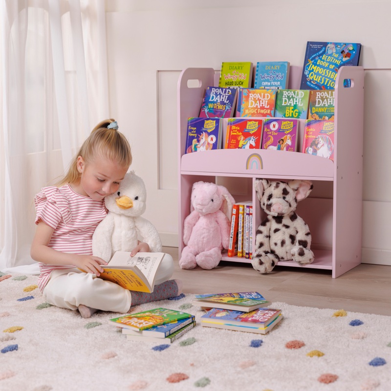 Ivy & Lily Wooden Bookshelf with Storage 3 Ivy & Lily Wooden Bookshelf with Storage