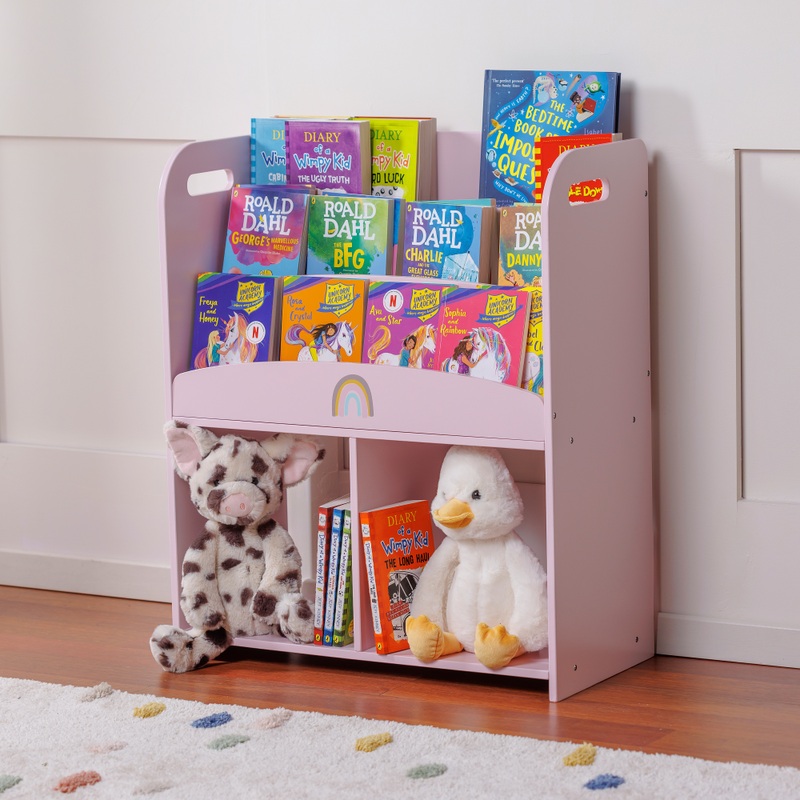 Ivy & Lily Wooden Bookshelf with Storage 6 Ivy & Lily Wooden Bookshelf with Storage
