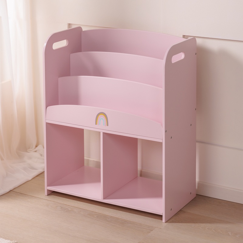 Ivy & Lily Wooden Bookshelf with Storage 7 Ivy & Lily Wooden Bookshelf with Storage