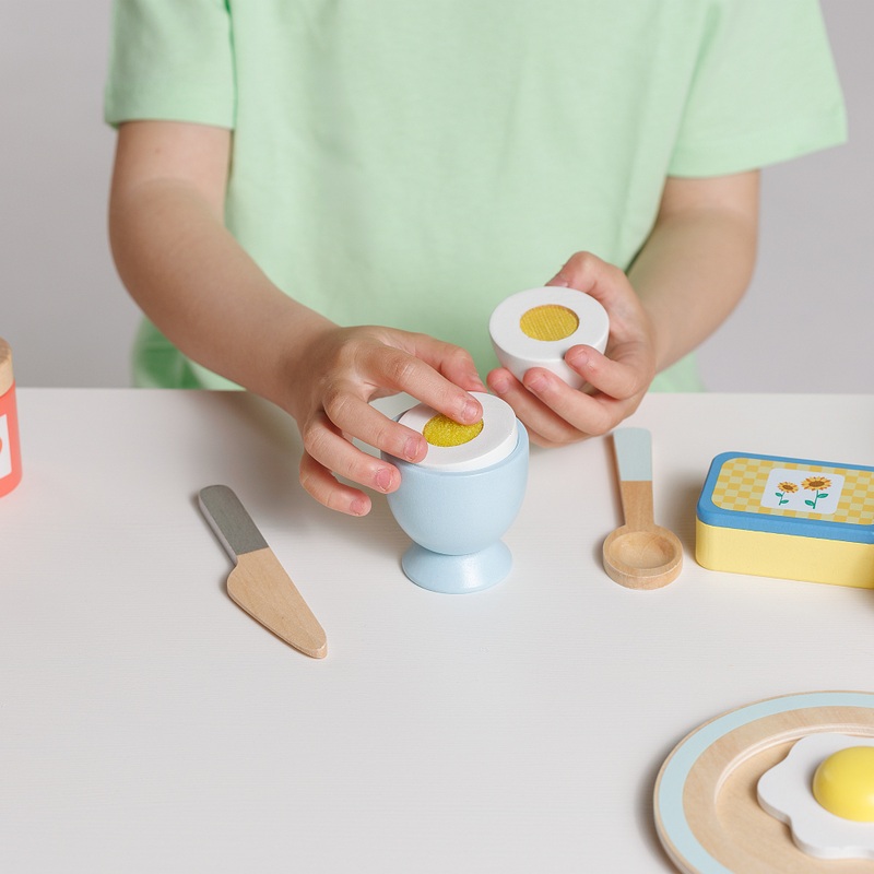 Kitchen Corner Wooden Pull-Apart Breakfast Food Set with Juicer 7 Kitchen Corner Wooden Pull-Apart Breakfast Food Set with Juicer