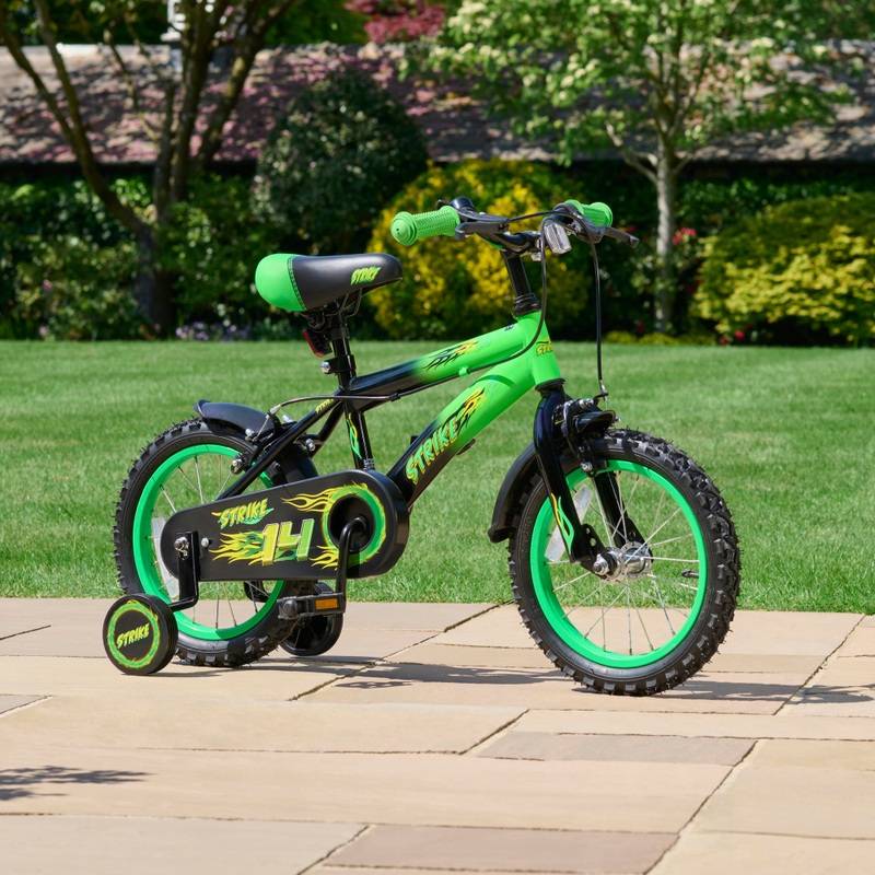 14 Inch Strike Bike Green 4 14 Inch Strike Bike Green