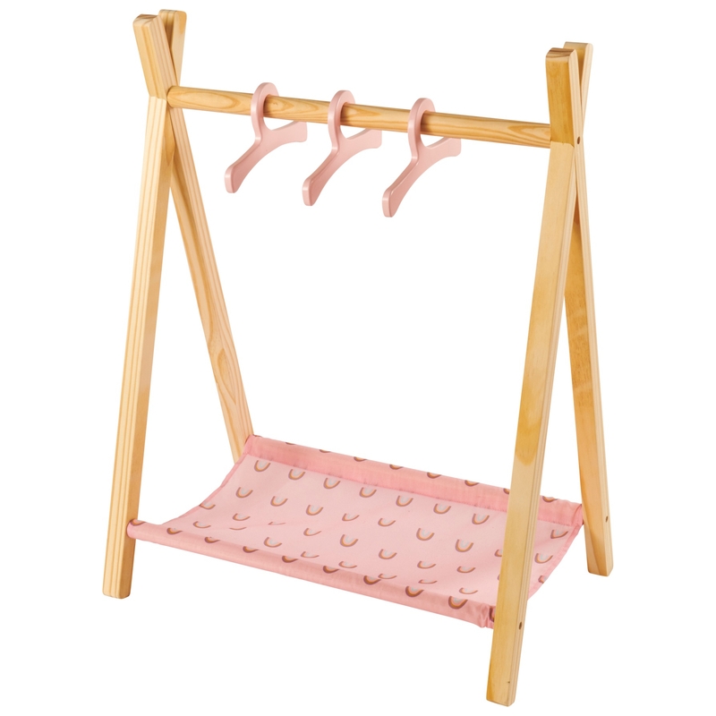 Ivy & Lily Dolls Wooden Clothing Rail