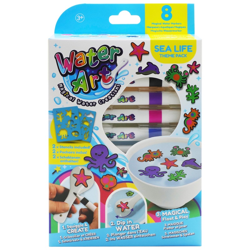 Water Art Water Markers with Spoon Sealife 8 Pack