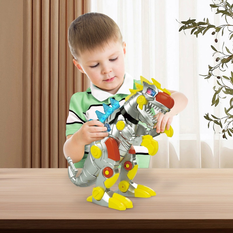 Walking Roaring Tyrannobot Robo Dino Toy